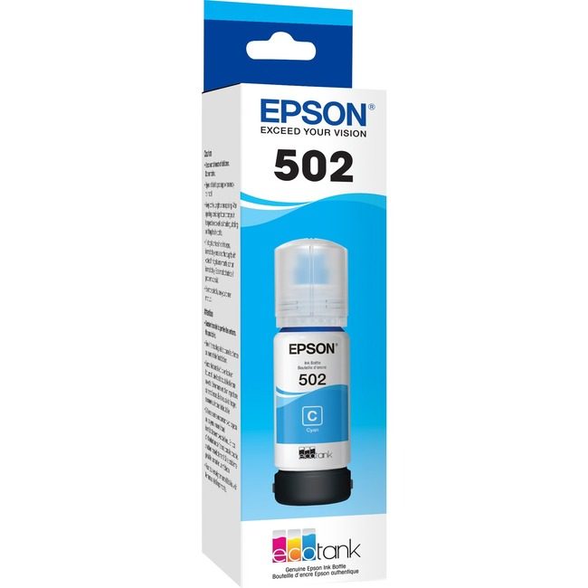 Epson America Ink Bottle T502 Cyn Snsr EPST502220S