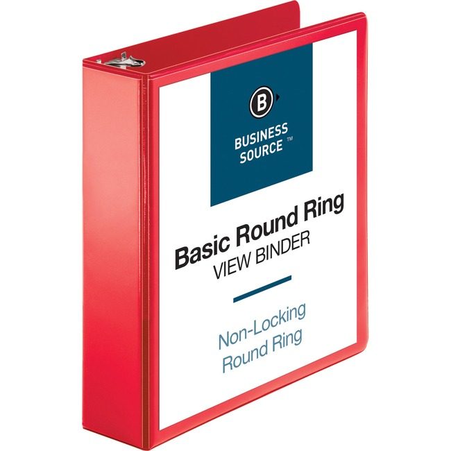 Business Source Binder View 2" Red BSN09968
