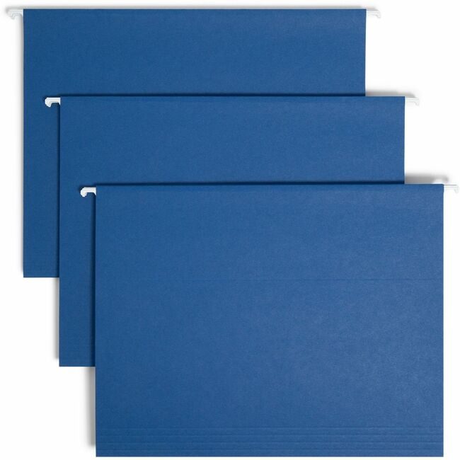 Smead Manufacturing Co. Folder Hanging Letter 1/5 Navy SMD64057