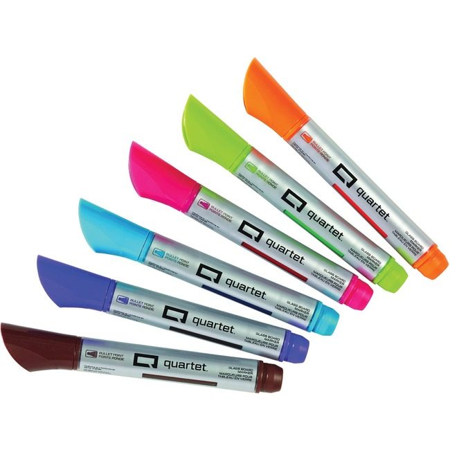 ACCO Brands Quartet Marker Vivid Glass Bd 6 Pack QRT79556