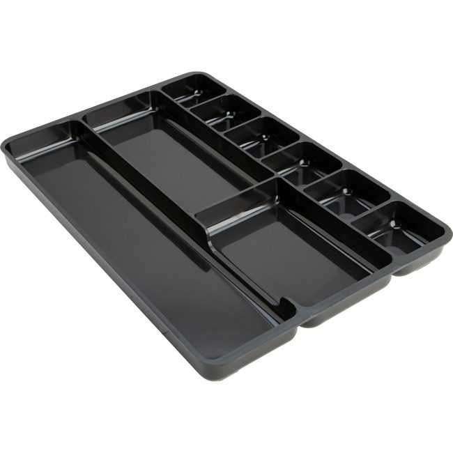 Lorell Organizer Drawer Tray Black LLR60006