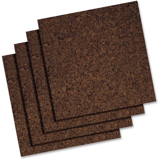 ACCO Brands Quartet Panels Dark Cork 1X1 QRT101