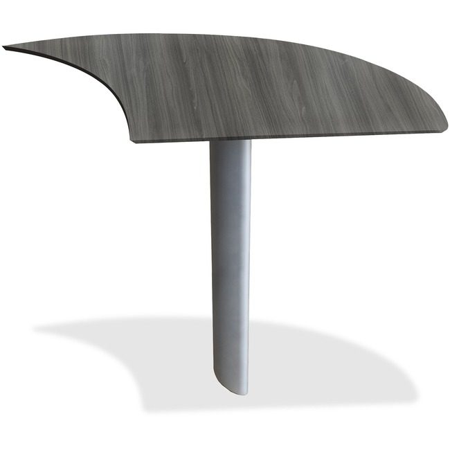 Safco Products Mayline Extension Desk Curved Right MLNMNEXTRLGS