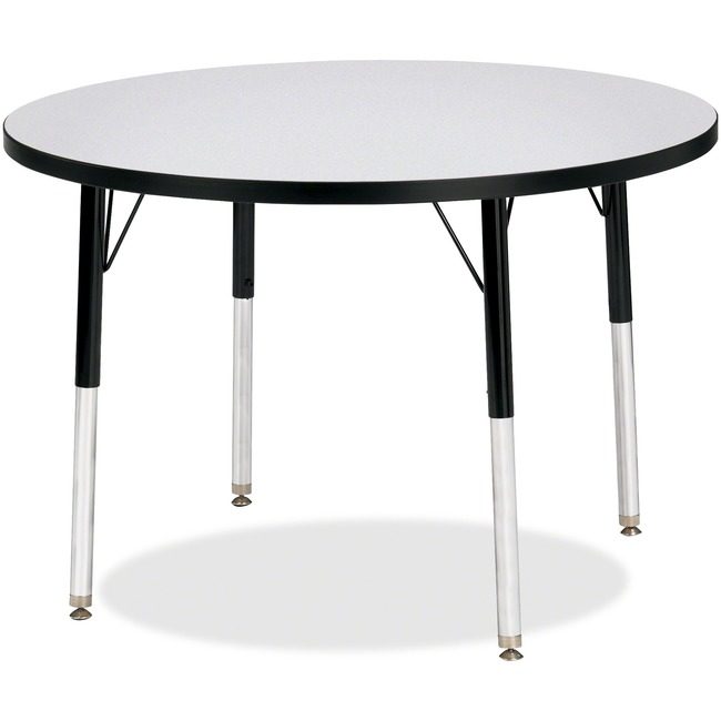 Jonti-Craft, Inc. Table Activity 36"RND Gy/Bk JNT6488JCE180