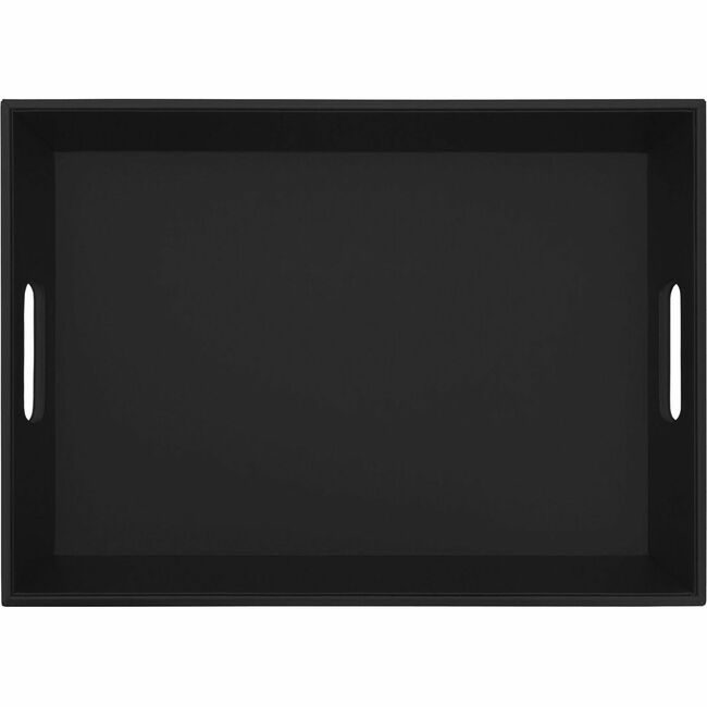 Dacasso Tray Lthrette Black Handles DACA1333