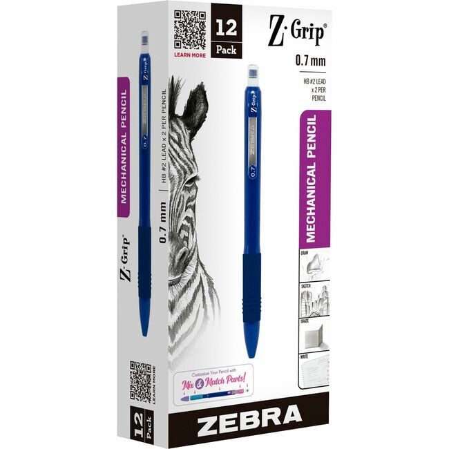 Zebra Pen Corporation Pencil Mech 0.7MM Blue Dz ZEB50420