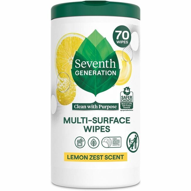 Seventh Generation Wipes Cleaning Lmn Zest 70 SEV44998CT
