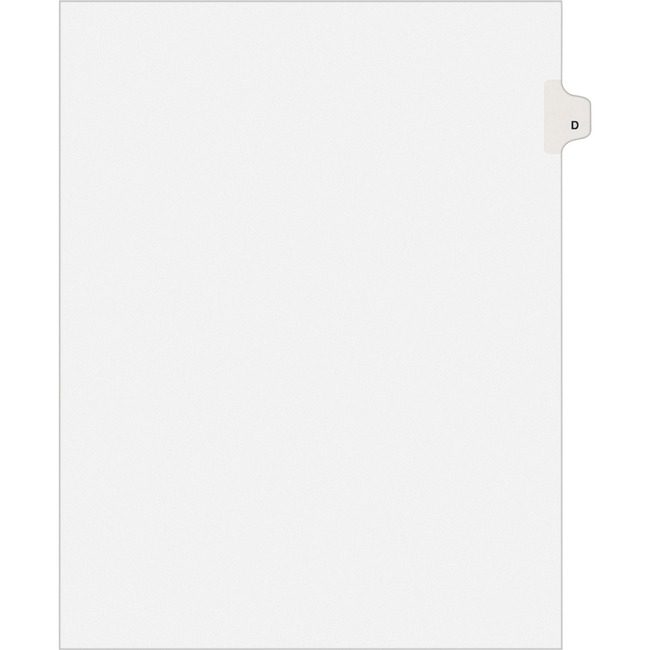 Avery Products Corporation Dividers Index Sidetab D AVE01404