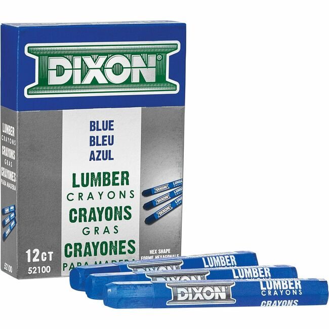 Dixon / Ticonderoga Dixon Ticonderoga Company / Cryn Lmbr Hex Blue 12 Count DIXX52100