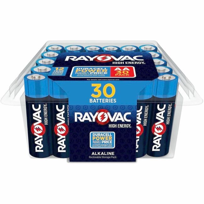 Energizer Holdings Rayovac Battery Alk Hi Engy Aa 30 Pack RAY81530PP