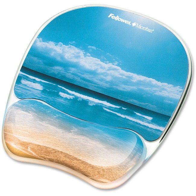 Fellowes Brands Rest Wrist W/Pad Beach FEL9179301