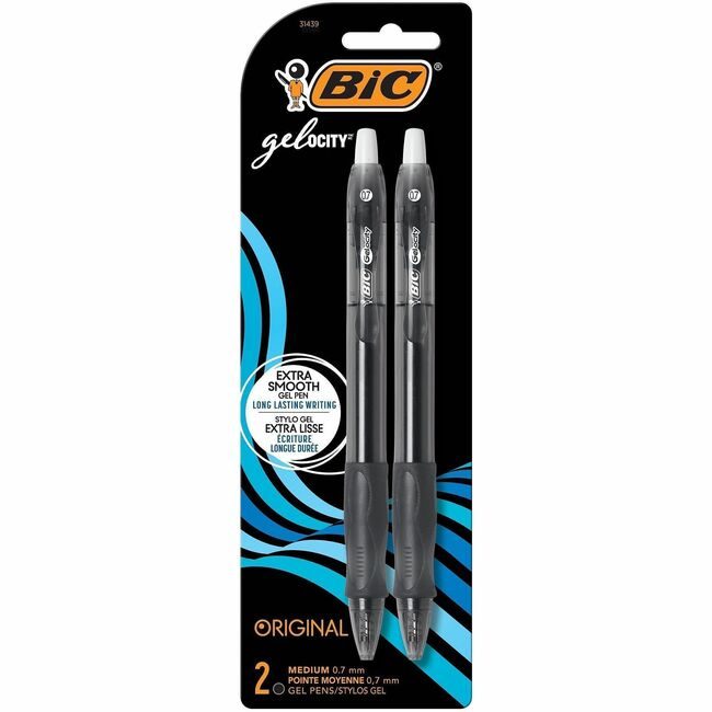 BIC Corporation Pen Gel Rt Velocity 2PK BK BICRLCP21BK