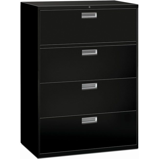 The HON Company File Lat 4DRW 42"-W/LOCK Black HON694L-P