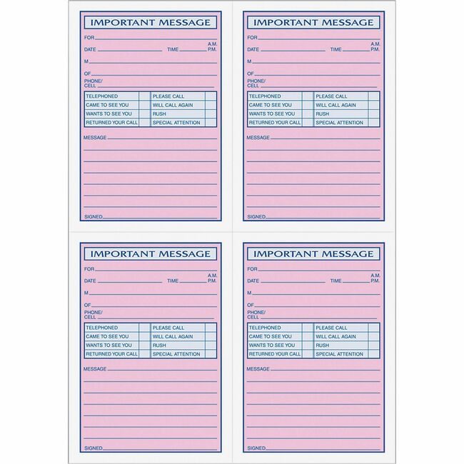TOPS Products Book Message 11X8.25 400ST TOP4009