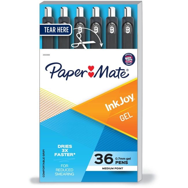 Newell Brands Paper Mate Pen Gel Inkjoy 0.7MM Black PAP2003996