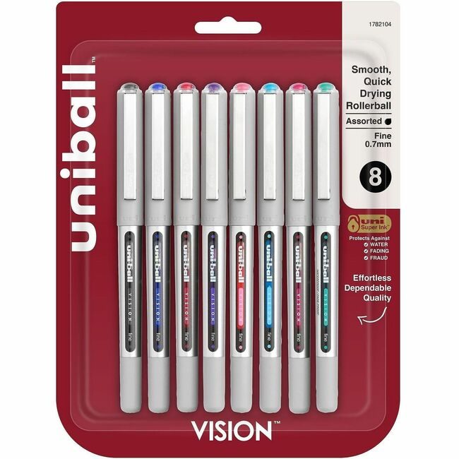 Mitsubishi Pencil Co. / uni-ball Pen Rlr Vision .07MM Assorted UBC1782104