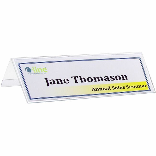 C-Line Products Holder Card Tent Plastic CLI87597