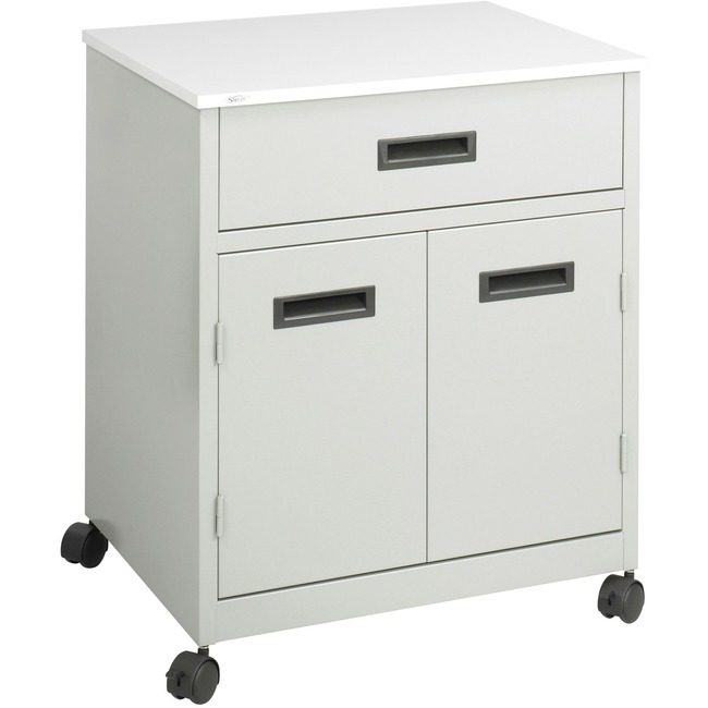 Safco Products Stand Mach W/Drawer/Door Gray SAF1870GR