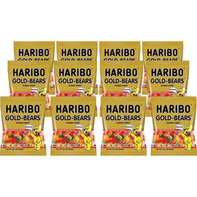 HARIBO Candy Gummy Goldbear 12 Count HRB30220