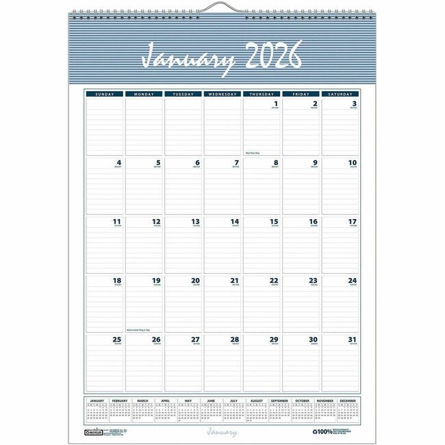 House of Doolittle Calendar Wall 22X31 Be/Gy HOD334