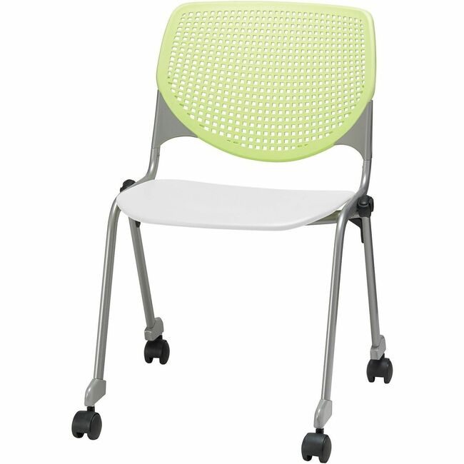 KFI Seating Chair Casters Stk Lmgrn White KFICS230BKB14S8
