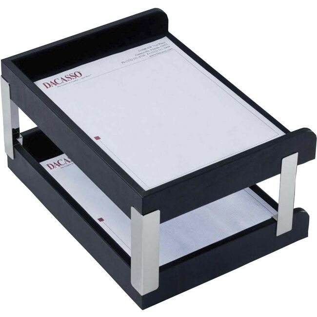 Dacasso Tray Lthr Letter Double Side Load DACA1073