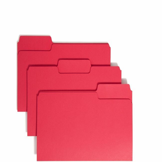 Smead Manufacturing Co. Folder Supertab Letter Red SMD11983