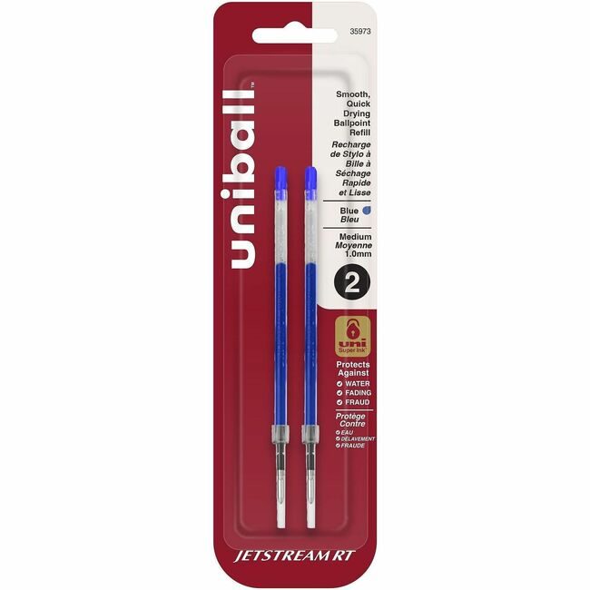 Mitsubishi Pencil Co. / uni-ball Refill Jtstrm Rt 1.0 Be 2 Pack UBC35973