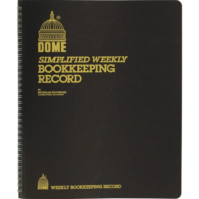 Dome Publishing Book Record Weekly Brown DOM600