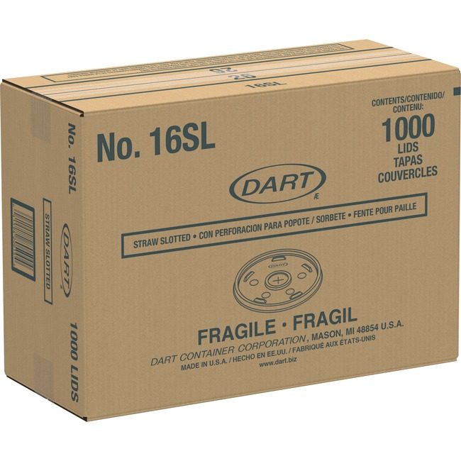 Dart Container Corporation Lid Sipthru F/16J16 1M/CT DCC16SLCT