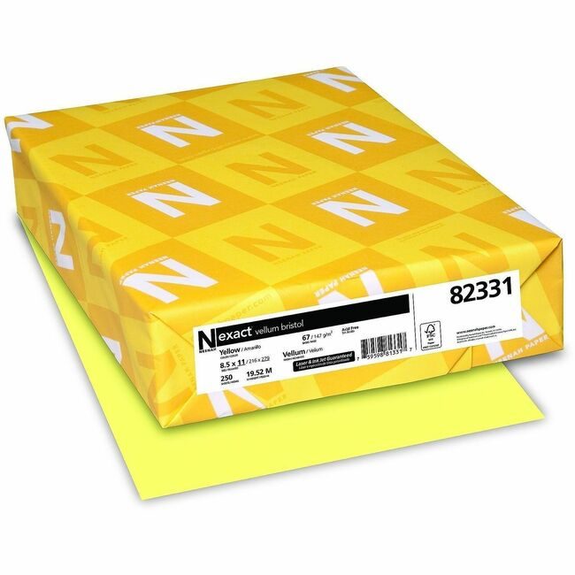 Neenah Paper, Inc. Astrobrights Vellum Bristol 67# Yw WAU82331