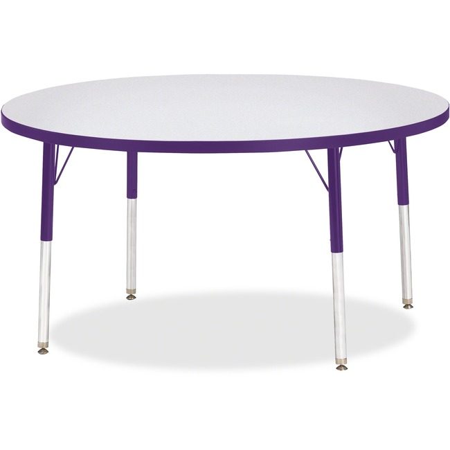Jonti-Craft, Inc. Table Activity 48"RND Gy/Pe JNT6433JCA004