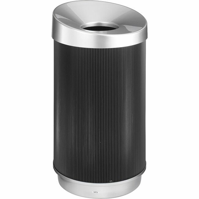 Safco Products Receptacle Plastic Chrometop SAF9799BL