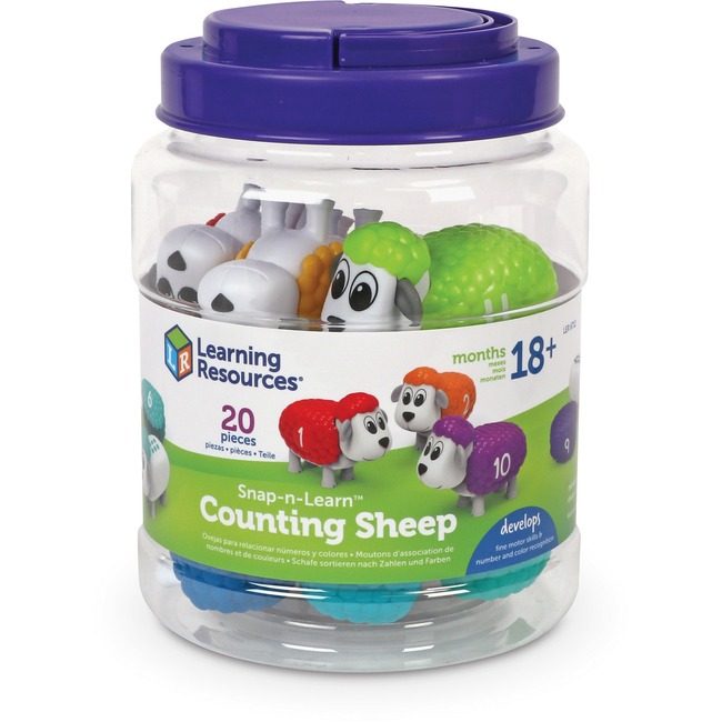Learning Resources Set Count Snap-N-Lern Sheep LRNLER6712
