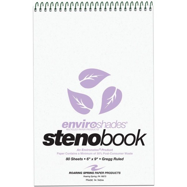 Roaring Spring Paper Products Notebook Steno 6X9 Orc ROA12264