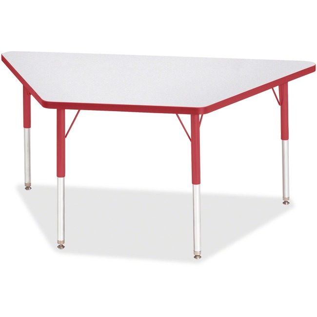 Jonti-Craft, Inc. Table Trapezoid 30X60 Gy/Rd JNT6443JCA008