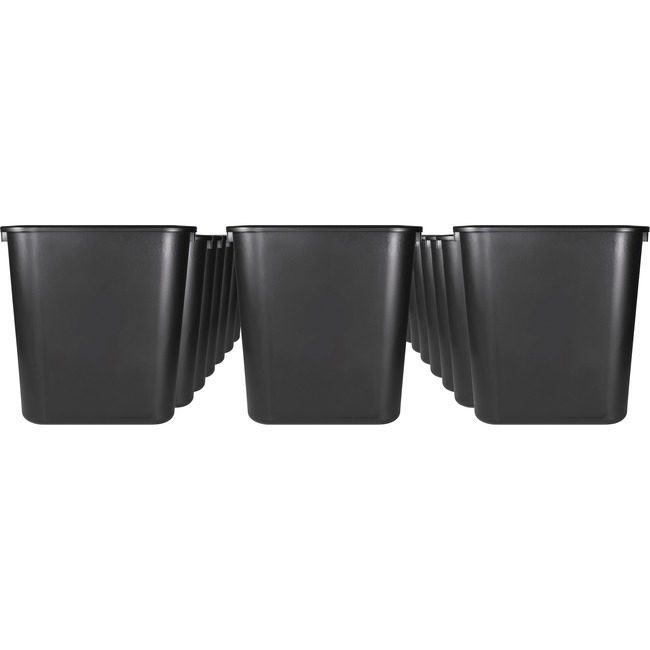 Sparco Wastebasket Rect 28 QT Black SPR02160CT