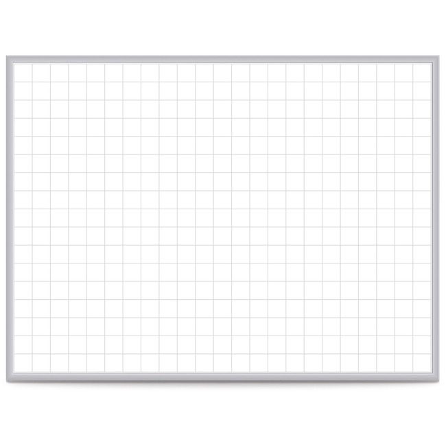 Ghent Manufacturing Board Mag Alm Grid 4X6 White GHEGRPM322G46
