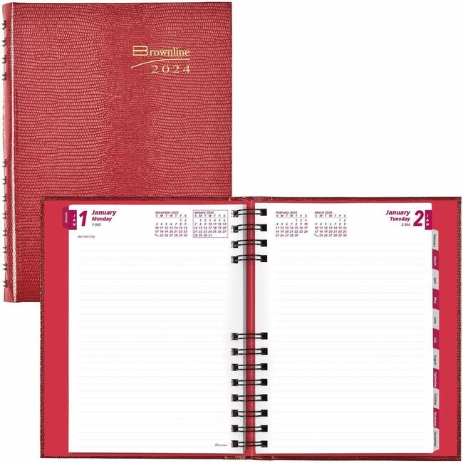 Dominion Blueline, Inc. Schneider Vizz Planner Dly 8X5 Open Red REDCB389CRED