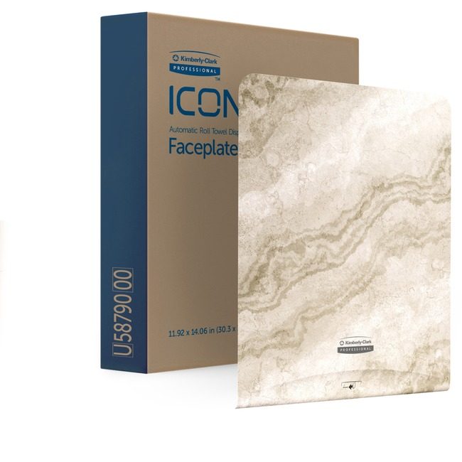 Kimberly-Clark Professional Kleenex / Scott / WypAll / Kimtech Faceplate Dispenser Rlltw W.Mrbl KCC58790