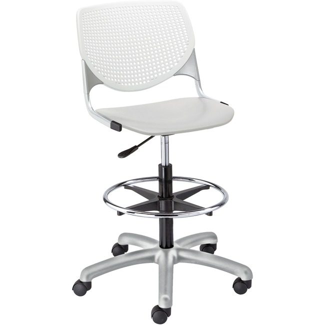 KFI Seating Poly Adj Stool W/Perf Bk KFIDS2300B8S13