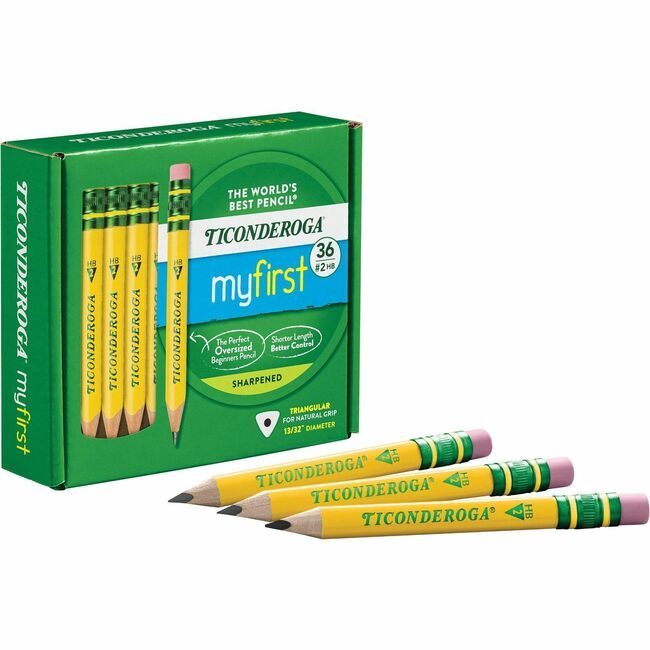Dixon / Ticonderoga Dixon Ticonderoga Company / Pncl Shrt Myfrst Yellow 36 Count DIXX33136