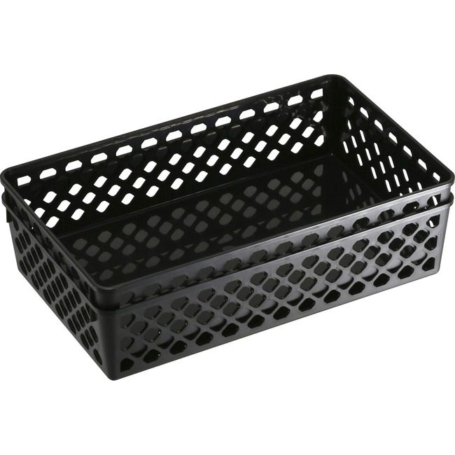 Officemate Bskt Rcycl Large Black 2 Pack OIC26202