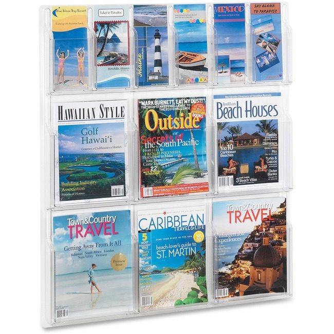 Safco Products Display 6 MAG/6 PAMPHLET Revea SAF5606CL