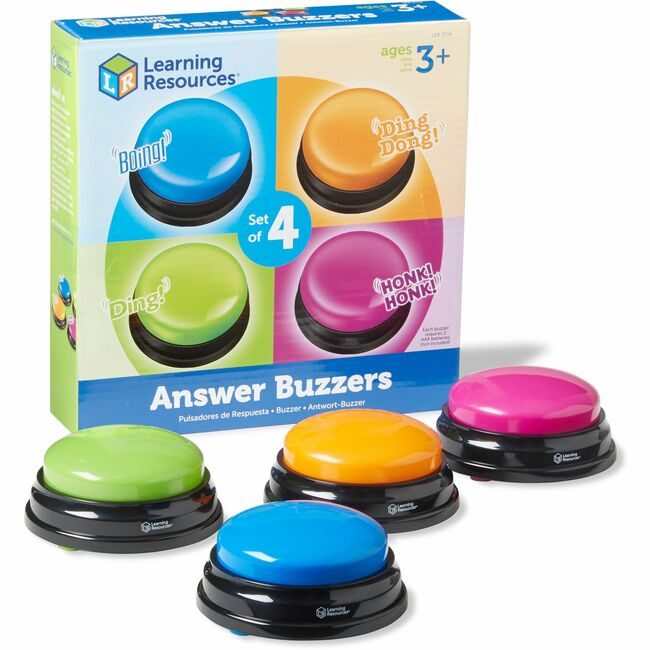 Learning Resources Buzzers Game Answer 4PC LRNLER3774