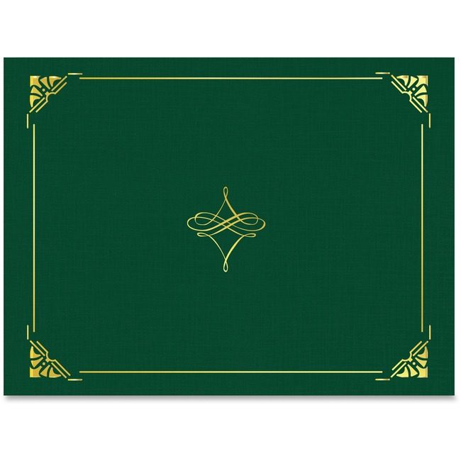 Geographics Holder Cert Goldfoil 5 Pack Green GEO47843