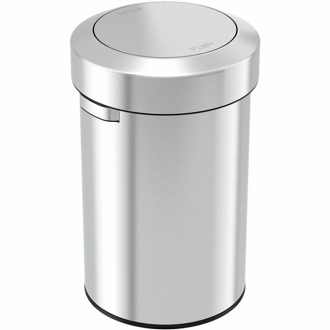 HLS Commercial Trashcan Swingtop Stainless HLCHLS17FTS
