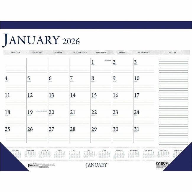House of Doolittle Calendar Deskpad 13X18.5 HOD1646