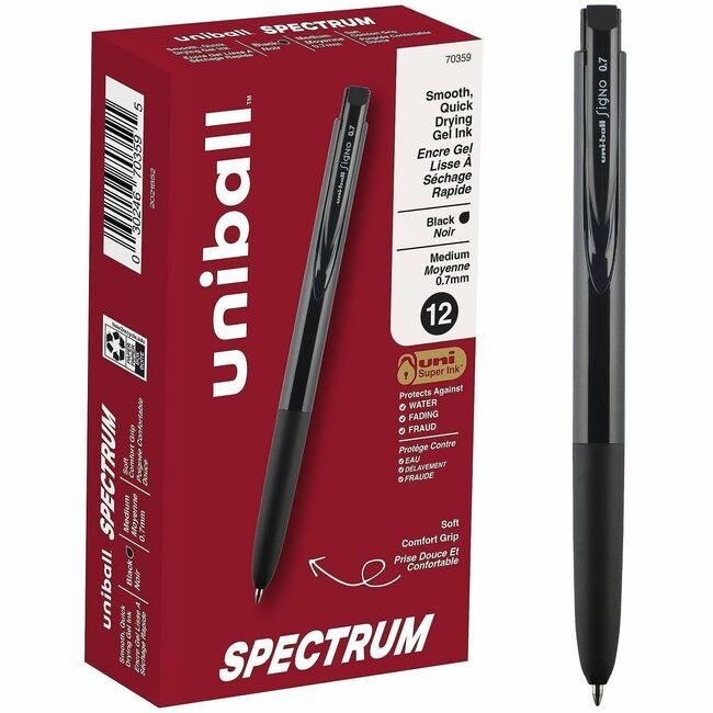 Mitsubishi Pencil Co. / uni-ball Pen Gel Spectrum 0.7MM Dz Black UBC70359