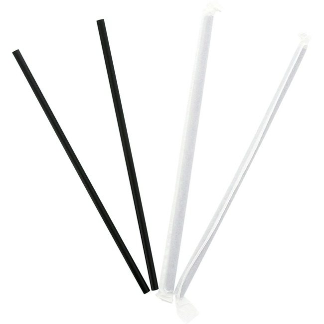 Southeastern Paper Group SEPG Straw Wrapped 7.75" Black EGS600228